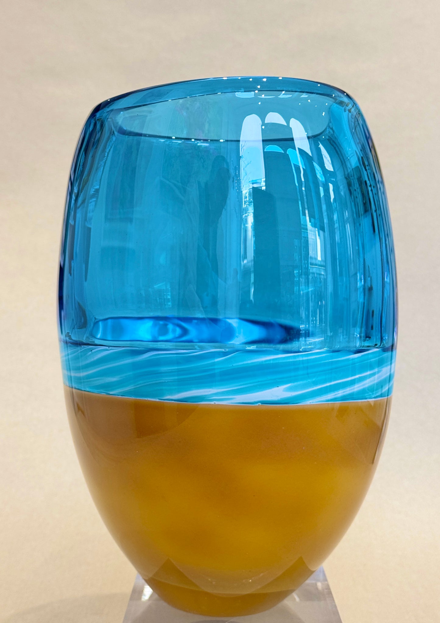 Beach Vase - Cerulean Blue