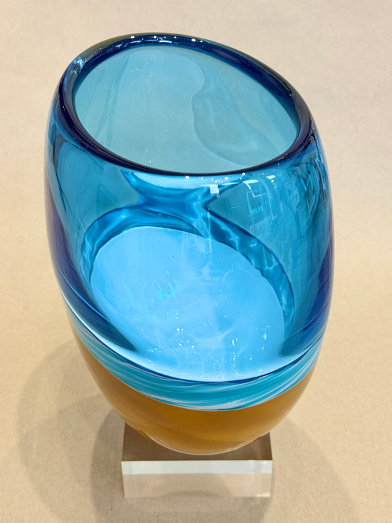 Beach Vase - Cerulean Blue