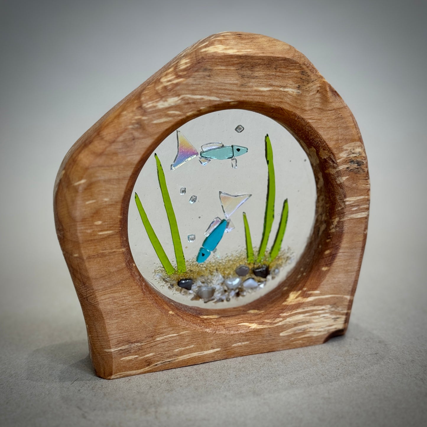 Wooden Fish Bowl