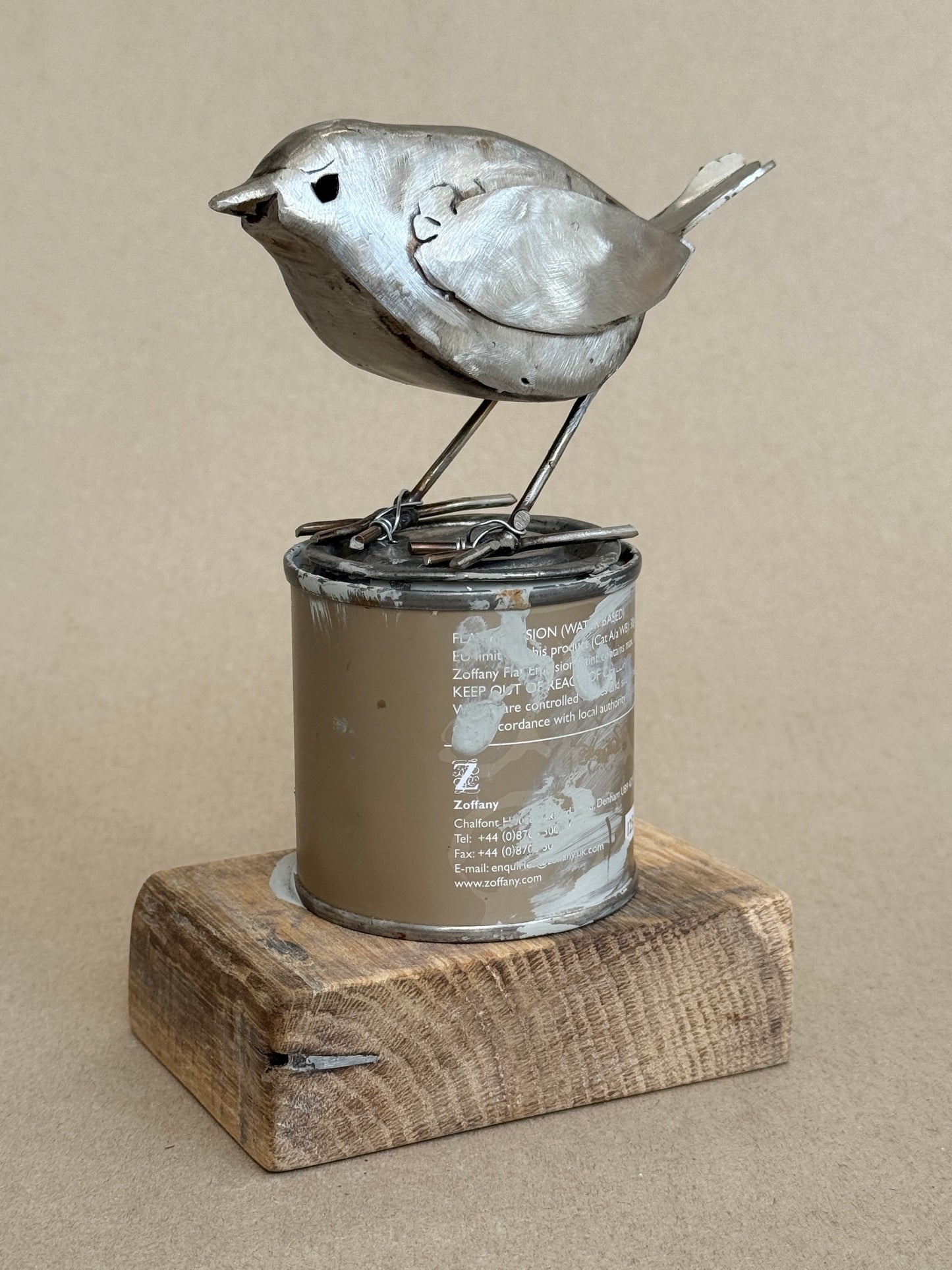 Robin on Paint Tin