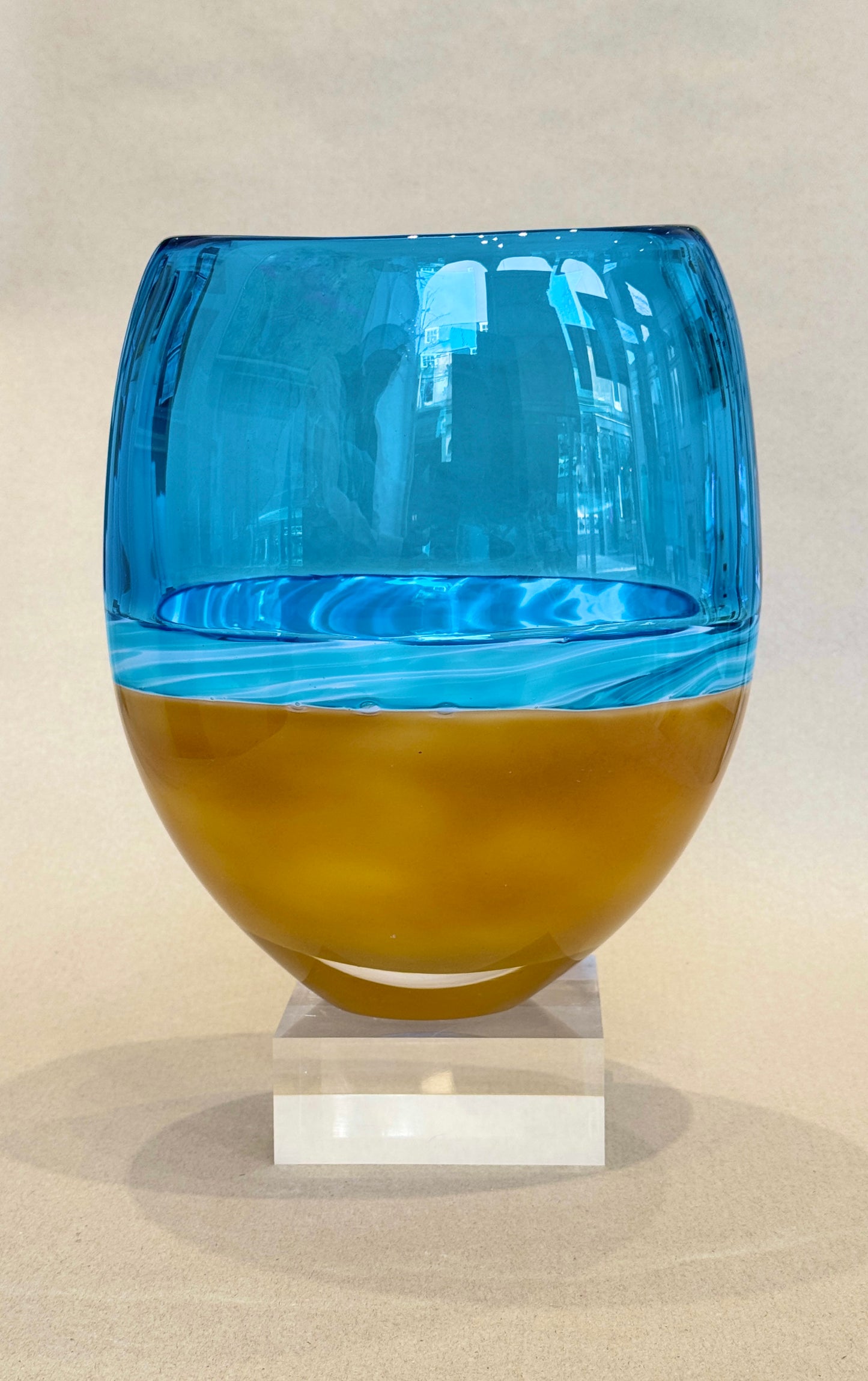 Beach Vase - Cerulean Blue