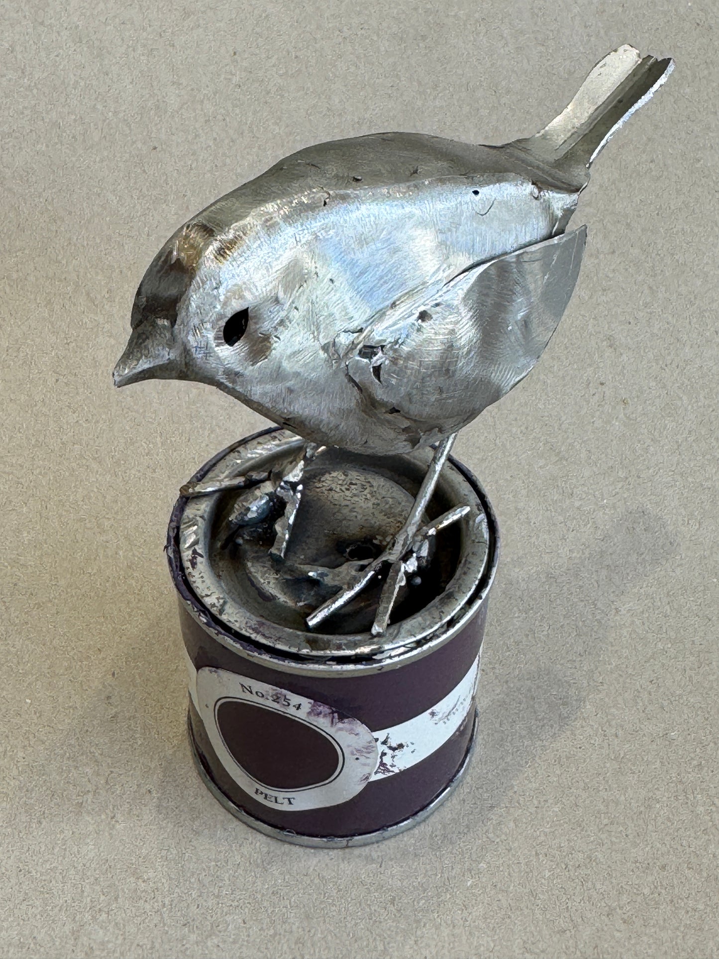 Robin on Paint Tin