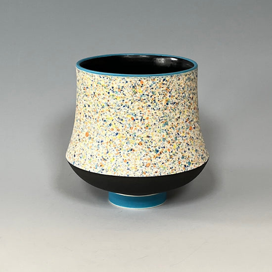 Flecked High Sided Bowl - Turquoise