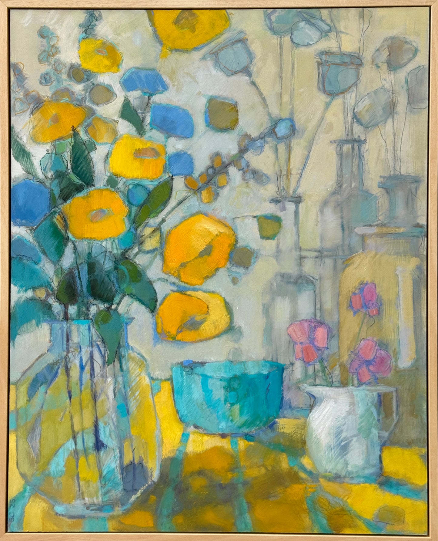 Blue Bowl and Flowers