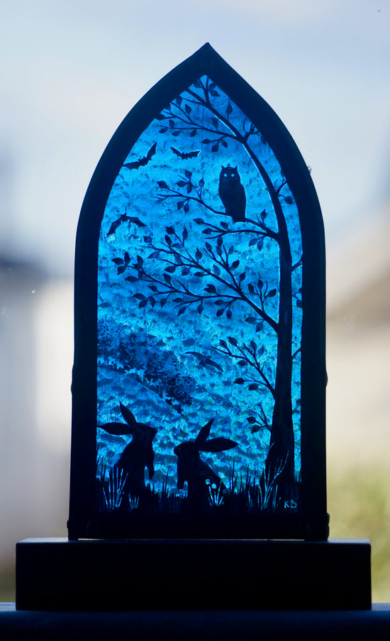 Hares in the Moonlight