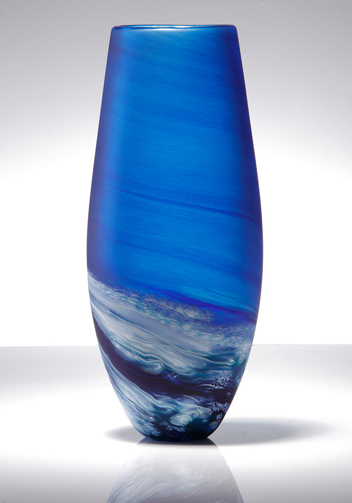 Seascape Tear Blue Vase