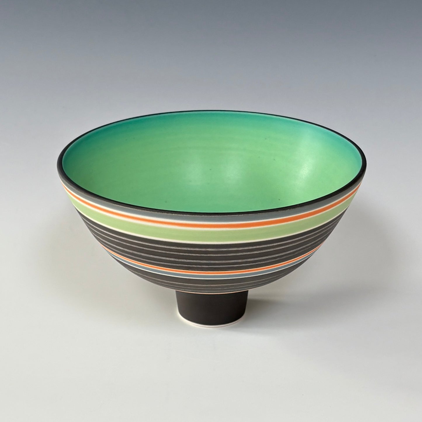 Bowl on Foot - Lime Green/Orange/Grey/Black