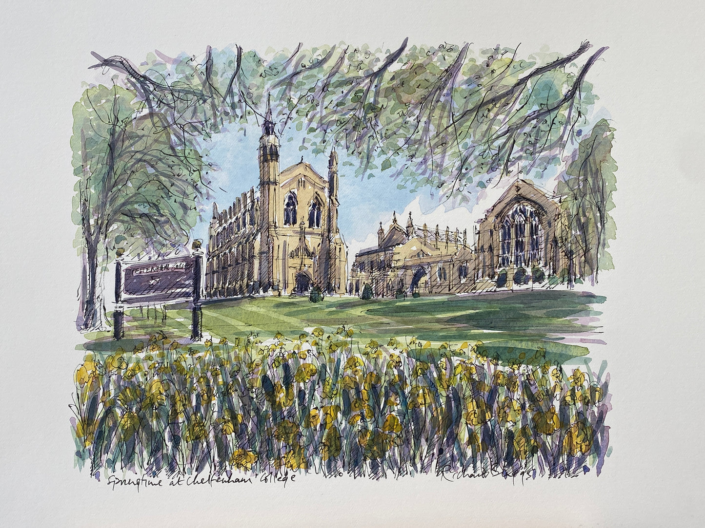 Load image into Gallery viewer, Springtime at Cheltenham College
