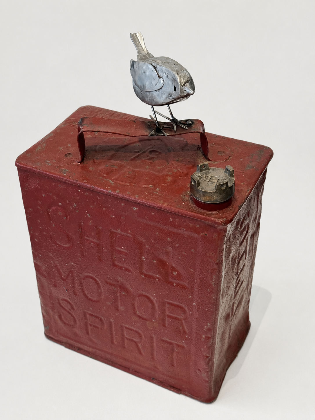 Robin on Petrol Can