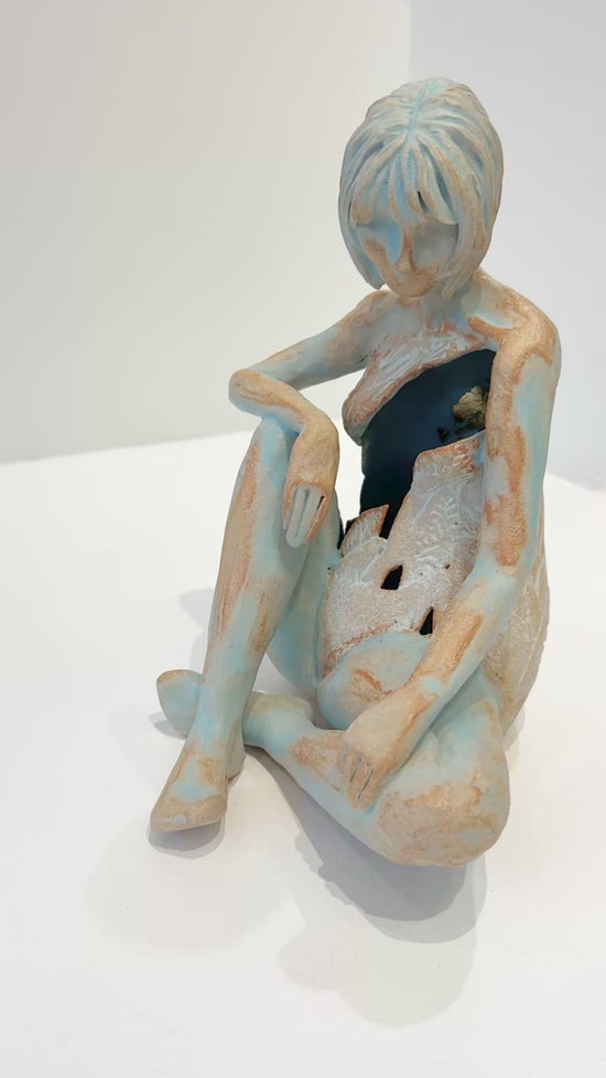 Load and play video in Gallery viewer, Contemplation (with gold leaf)
