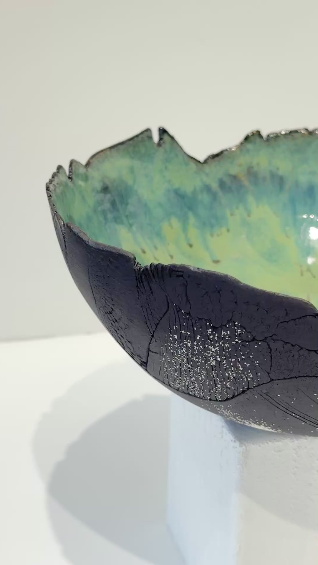 Load and play video in Gallery viewer, Black Clay Bowl
