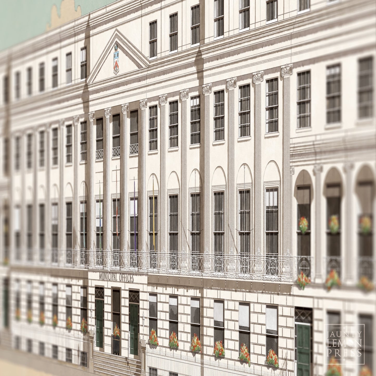 The Municipal Offices, Cheltenham (Mounted Print)
