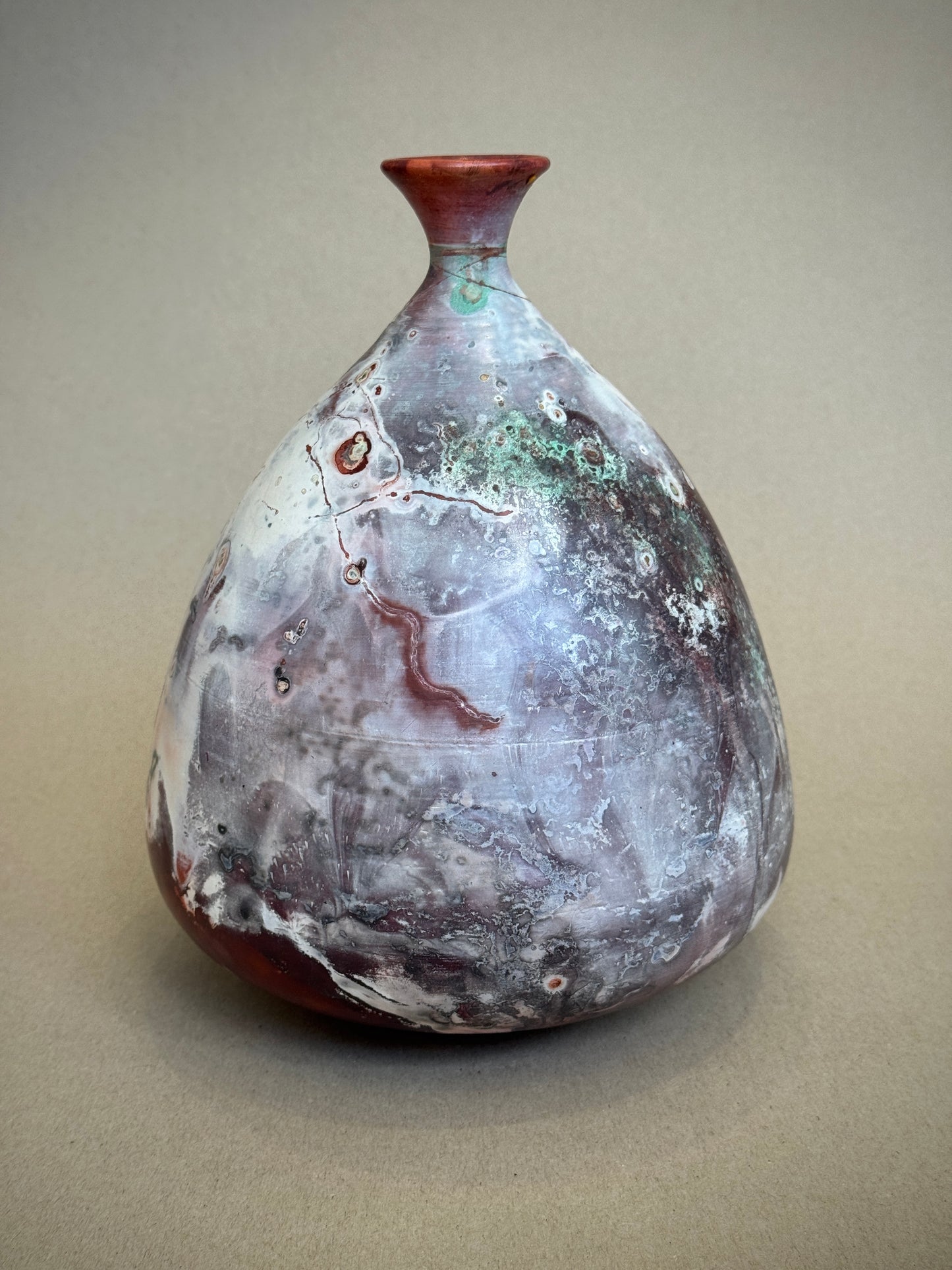 Saggar Fluted Bell Vase