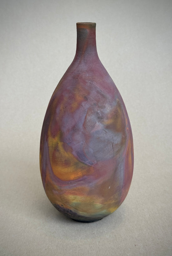 Copper Matte Narrow Necked Vase #23