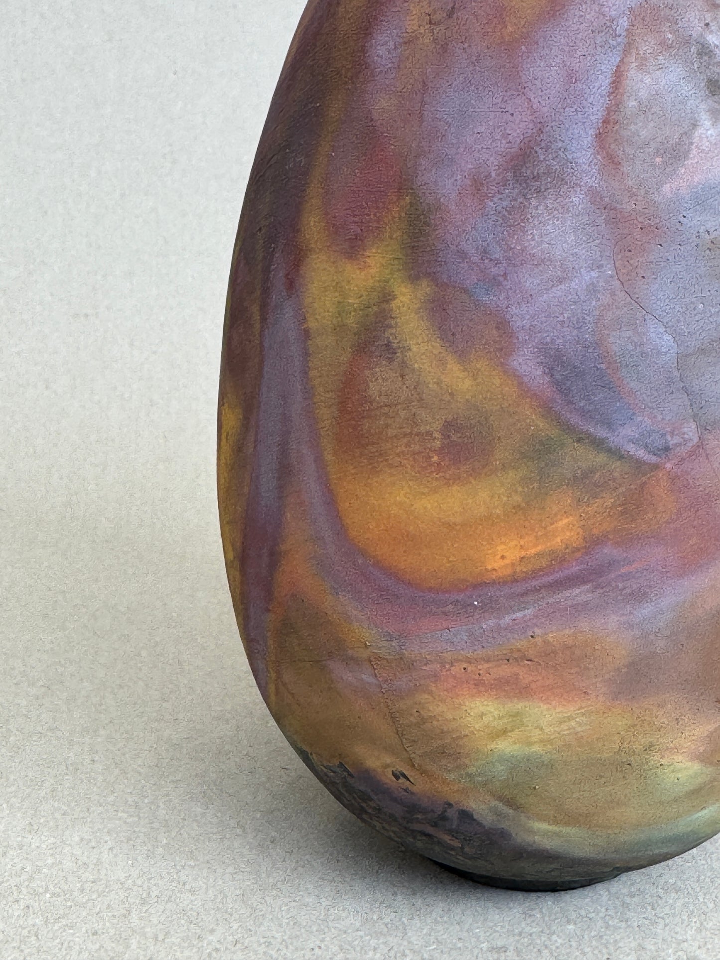 Copper Matte Narrow Necked Vase #23
