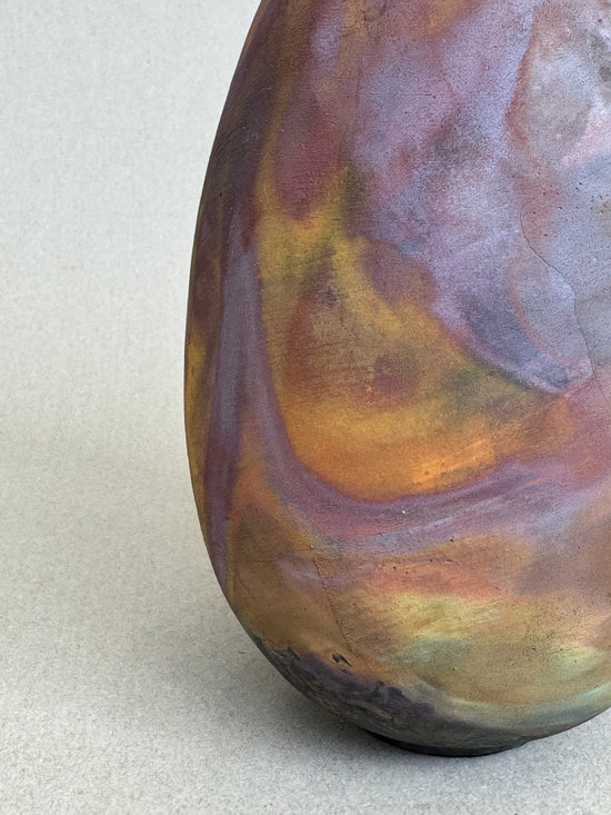 Copper Matte Narrow Necked Vase #23