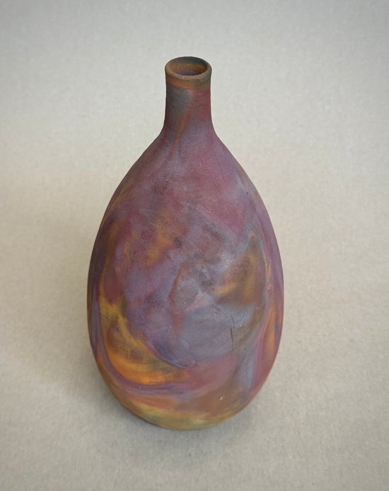 Copper Matte Narrow Necked Vase #23