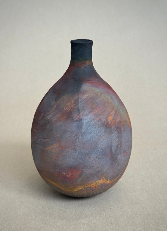 Copper Matte Narrow Necked Vase #24