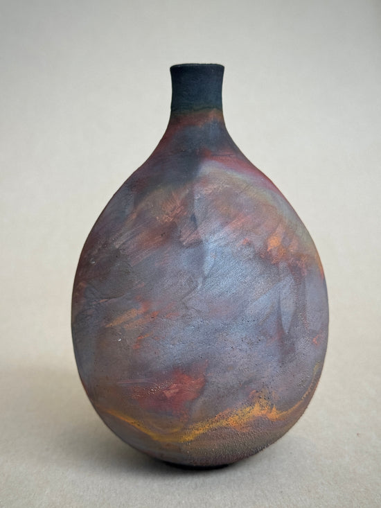 Copper Matte Narrow Necked Vase #24