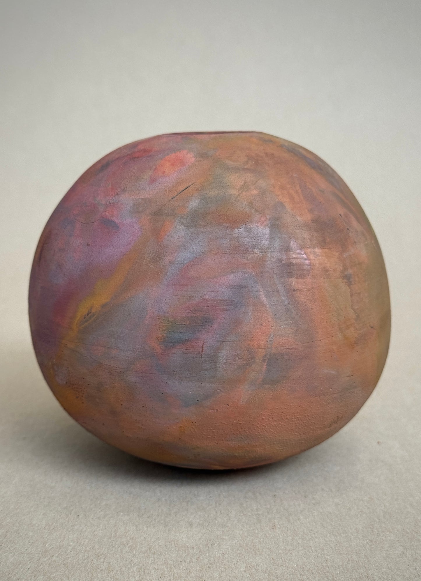 Copper Matte Narrow Ball Vessel #36