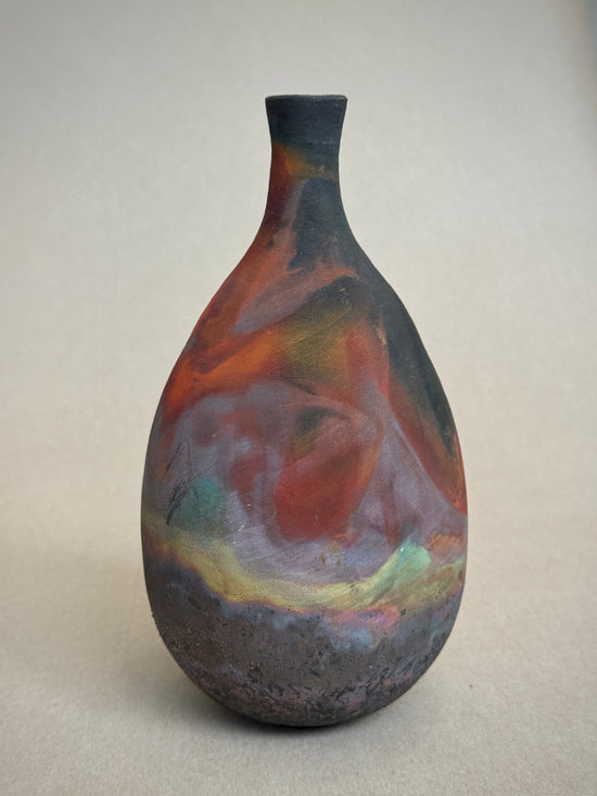 Copper Matte Narrow Necked Vase #25