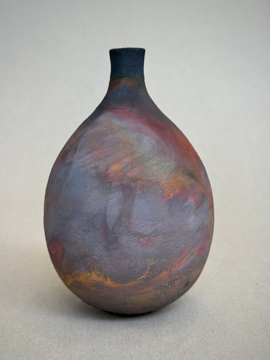Copper Matte Narrow Necked Vase #25