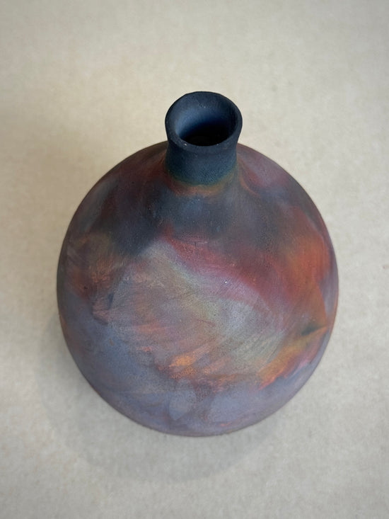 Copper Matte Narrow Necked Vase #25