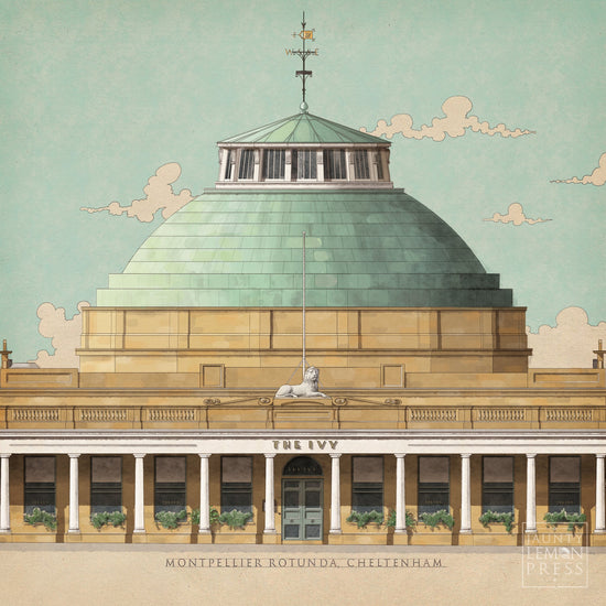 Montpellier Rotunda, Cheltenham (Mounted Print)