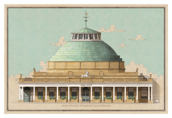 Montpellier Rotunda, Cheltenham (Mounted Print)