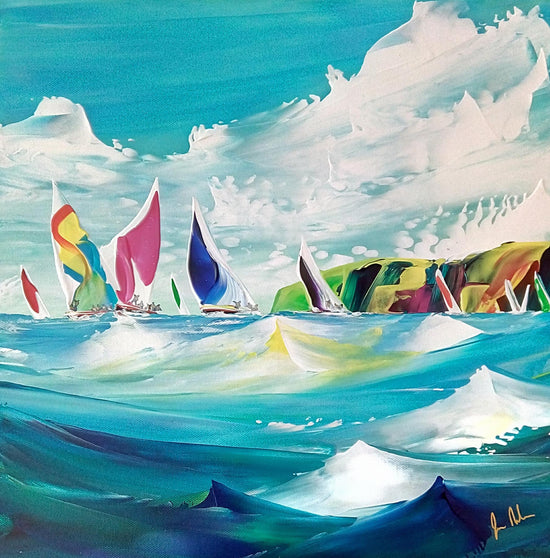 Load image into Gallery viewer, A Coastal Sail by Jan Nelson
