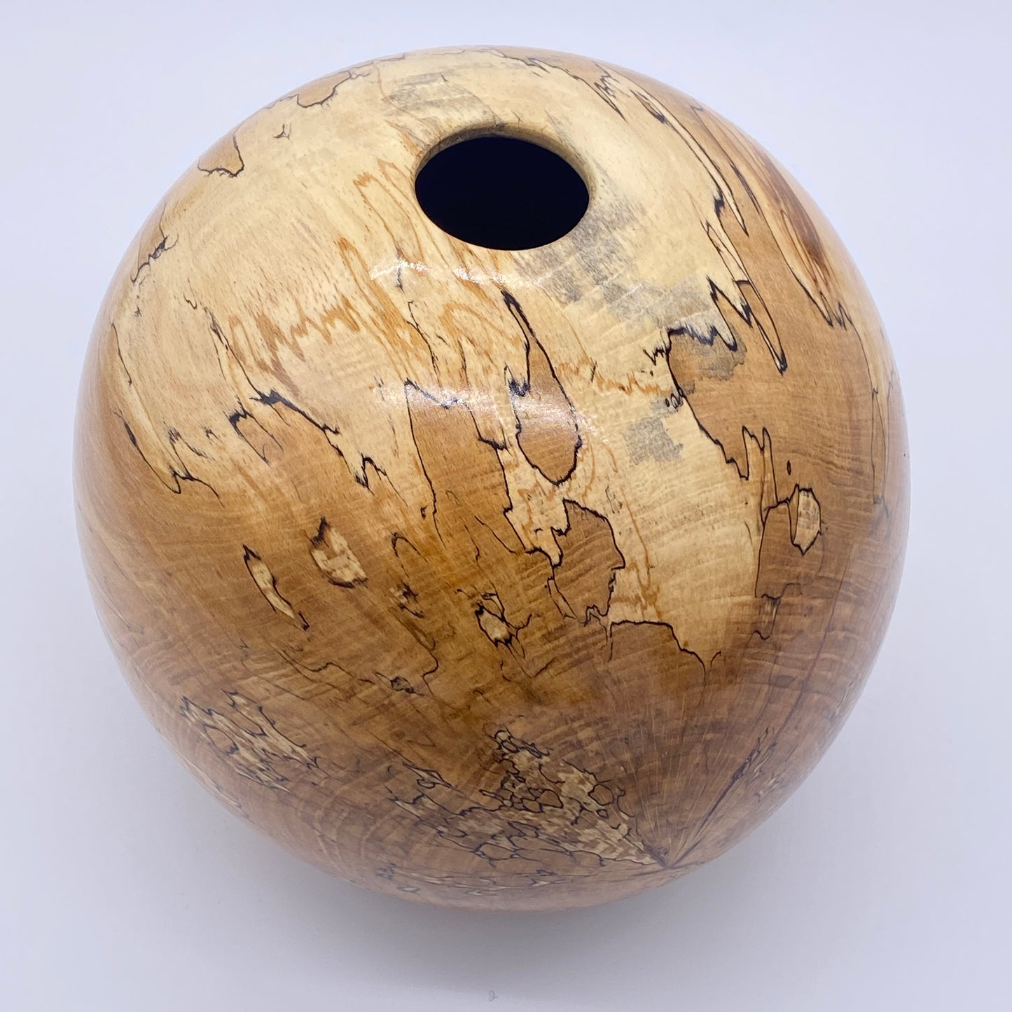 Load image into Gallery viewer, Polar - Spalted Beech Globe Form
