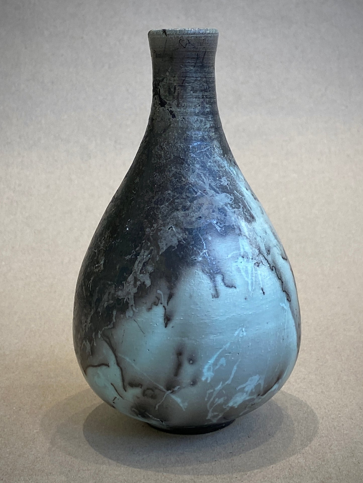 Sky Blue Fluted Vessel (Small)