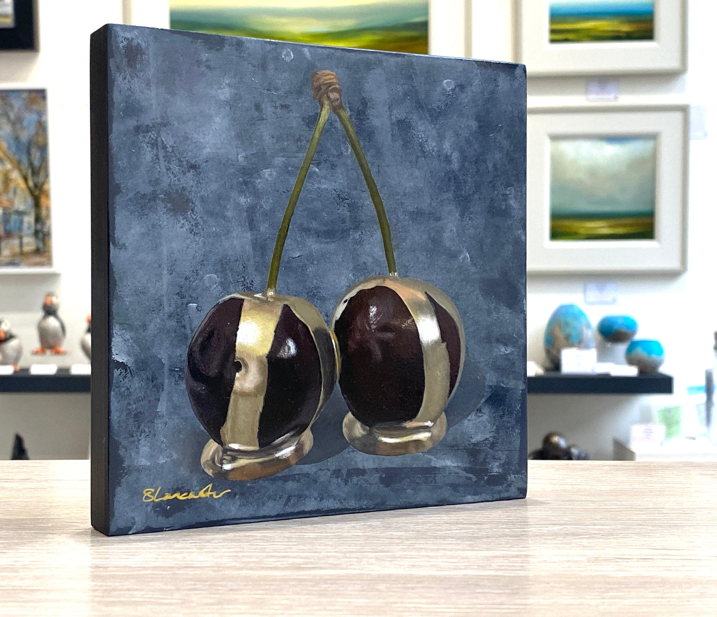 Load image into Gallery viewer, Cherries With Gold II

