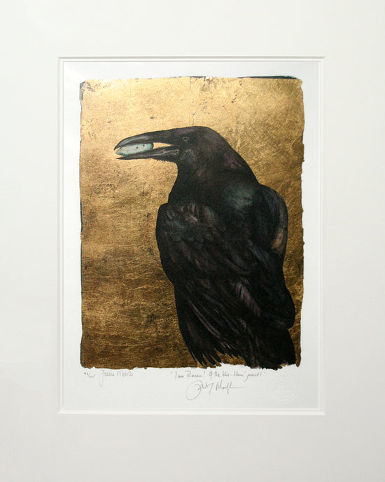 Jackie Morris - The Lost Words 'Raven', Framed Premium Edition Print